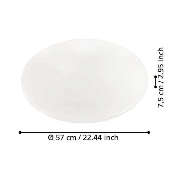 Бяло LED осветително тяло за таван GIRON – EGLO-image-2