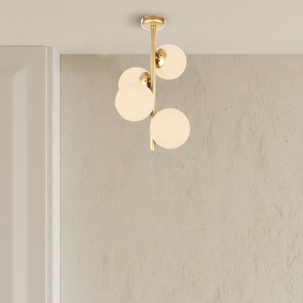 Висяща лампа в златист цвят, височина 53 cm Owl - Squid Lighting-image-3