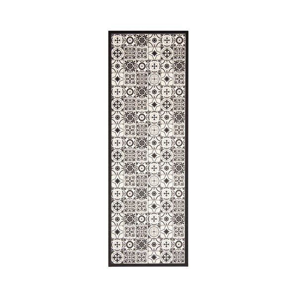 Černobílý vinylový běhoun Zala Living Kaja, 47 x 140 cm-image-4