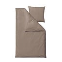 Единично удължено спално бельо в кафяво-сив цвят от дамаск 140x220 cm Tiles – Södahl