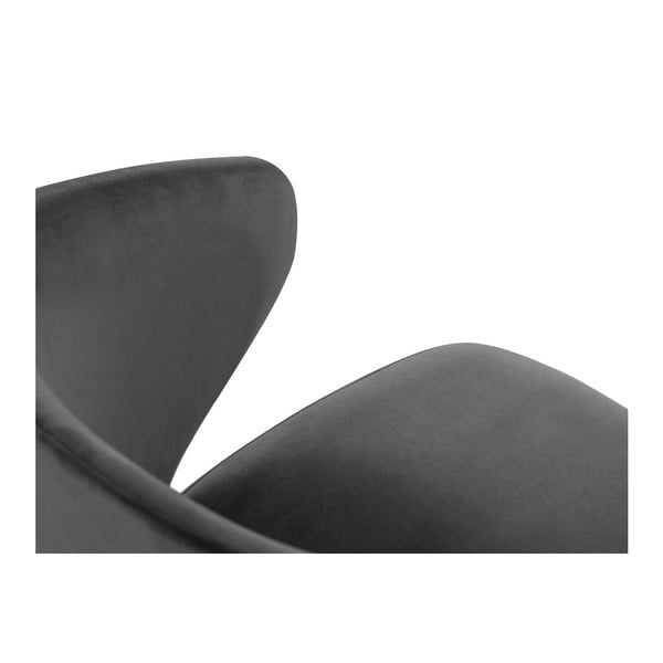 Тъмносив тапициран трапезен стол с подлакътници Nemesis – Windsor & Co Sofas-image-3