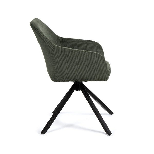 Зелен тапициран трапезен стол Lunio – Bonami Essentials-image-3