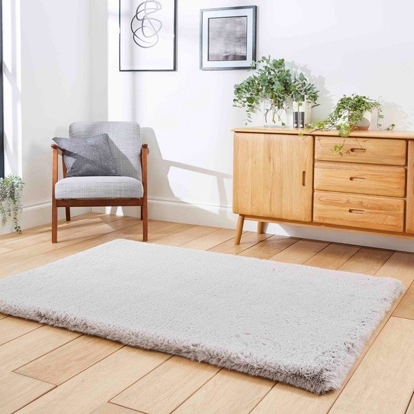 Светлосив килим 150x230 cm Super Teddy – Think Rugs-image-2