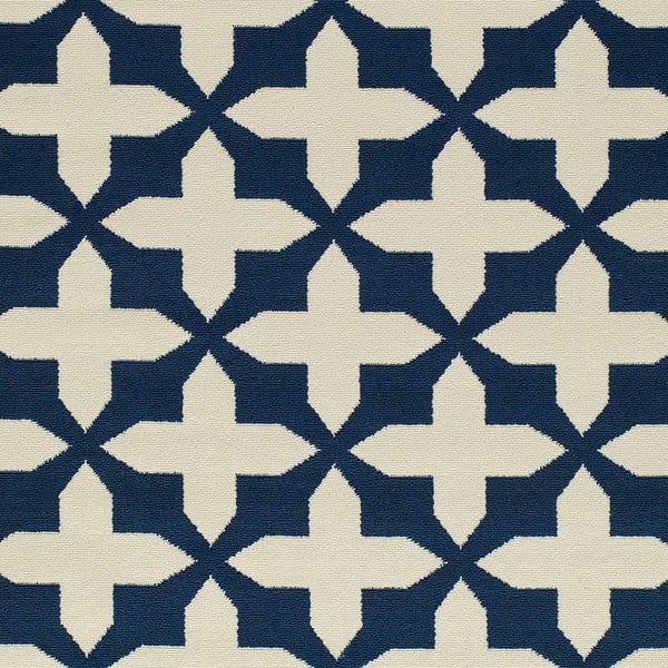 Tmavě modrý koberec Nourison Baja Chivay, 290 x 201 cm