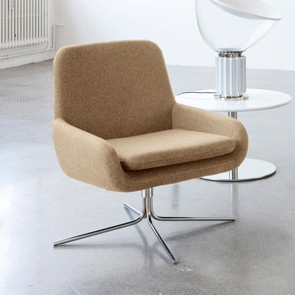 Бежов въртящ се фотьойл Swivel Coco - Softline-image-1