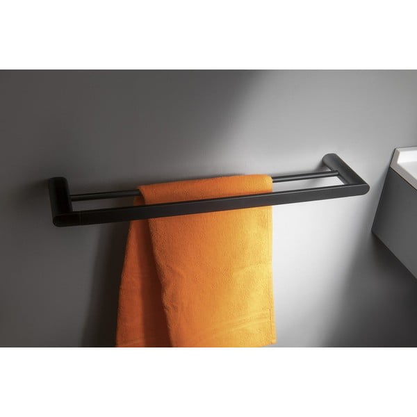 Бяла стенна месингова поставка за кърпи Flori – Sapho-image-1