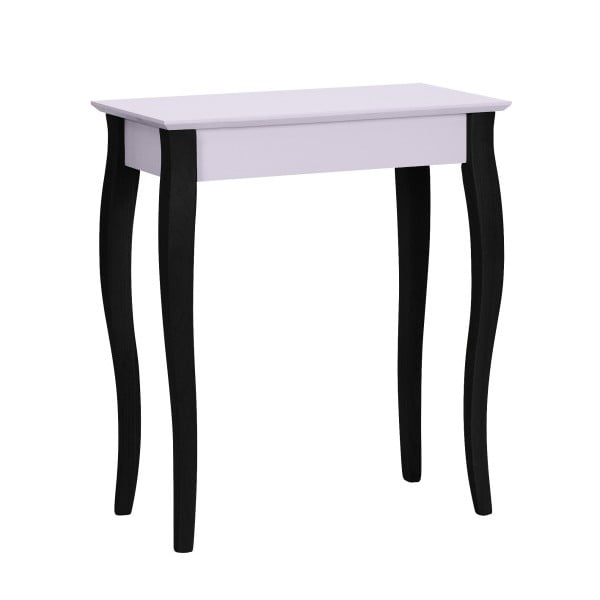 Světle růžový konzolový stolek s černými nohami Ragaba Lilo, šířka 65 cm