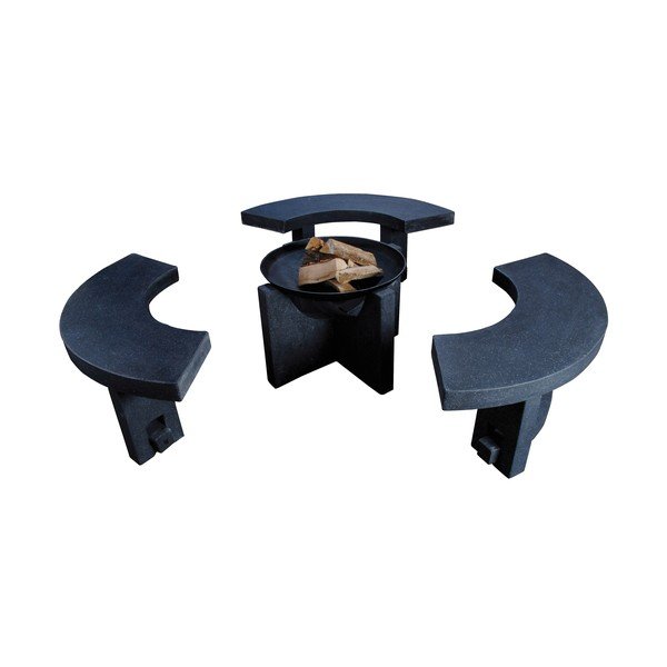 Гранитна пейка за камина - Esschert Design-image-2