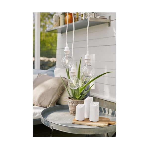 Бял кабел с конектор за крушка, дължина 5 m Ute - Star Trading-image-1