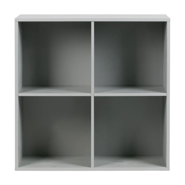 Сив модулен шкаф за книги от борова дървесина 81x81 cm Vt - vtwonen