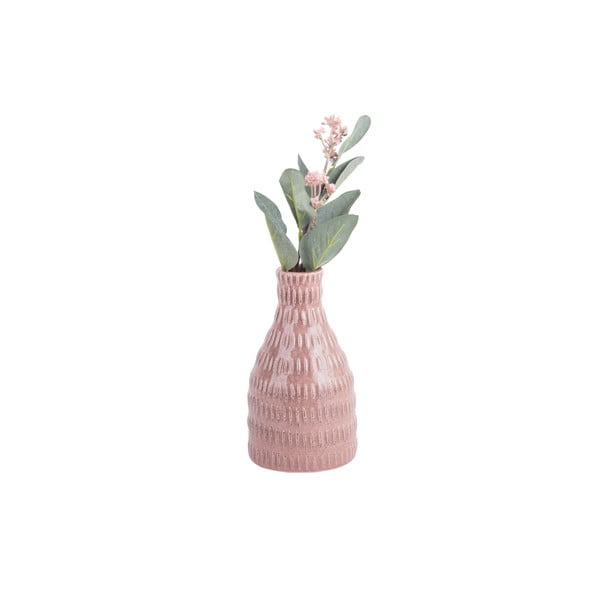Světle růžová keramická váza PT LIVING Nostalgia, výška 16 cm