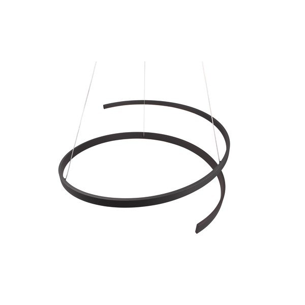 Черно LED висящо осветително тяло с гласово управление/ управление чрез мобилно приложение с метален абажур ø 75 cm Cinardi – CINQUE-image-2