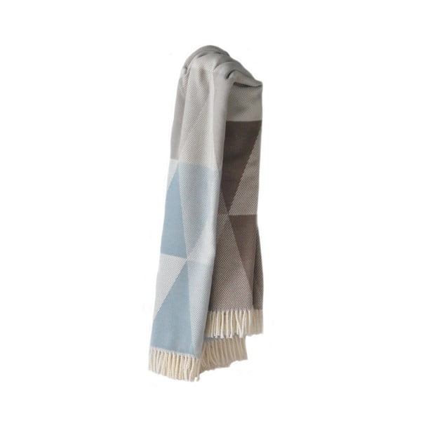 Синьо-сиво одеяло със съдържание на памук , 140 x 180 cm Pisa - Euromant