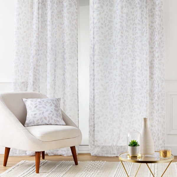 Бяла завеса от воал 140x280 cm Duchesse – douceur d'intérieur-image-1