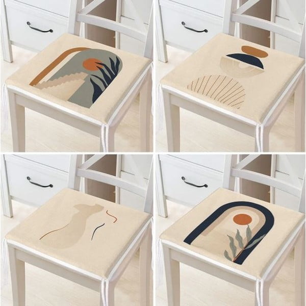 Възглавници за сядане в комплект от 4 бр. 42x42 cm Illustrated Arch – Mila Home-image-2