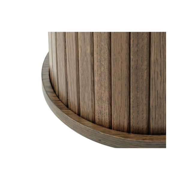 Кръгла масичка за кафе от дъб ø 50 cm Nola - Unique Furniture-image-2