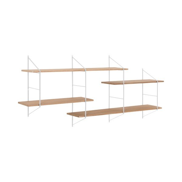 Бял етажерка от масивна дървесина Pavlovnia Belfast - Actona-image-1