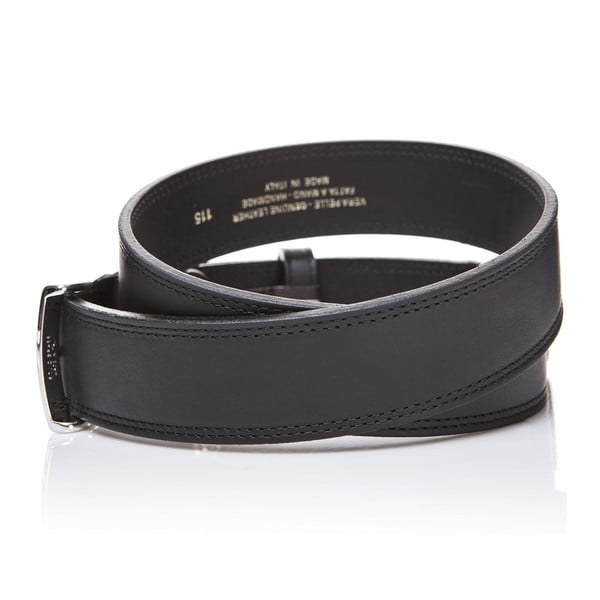 Kožený pásek Elegant Black, 130 cm-image-1