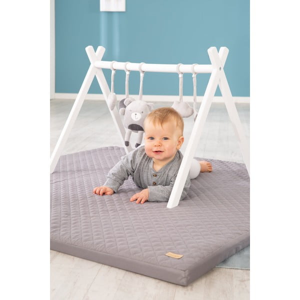 Тъмносиво детско килимче за игра 120x120 cm Style – Roba-image-1