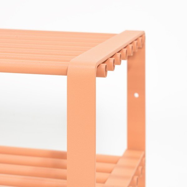 Стоманена стойка за обувки в цвят сьомга 100x48,5x29 cm Rex – Spinder Design-image-3