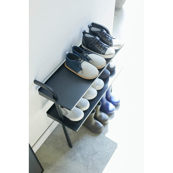 Черна метална стойка за детски обувки Tower - YAMAZAKI-image-3