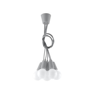 Сиво висящо осветително тяло ø 25 cm Rene – Nice Lamps