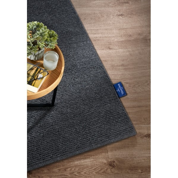 Тъмносив ръчно изработен вълнен килим 80x150 cm Francois – Villeroy&Boch-image-2