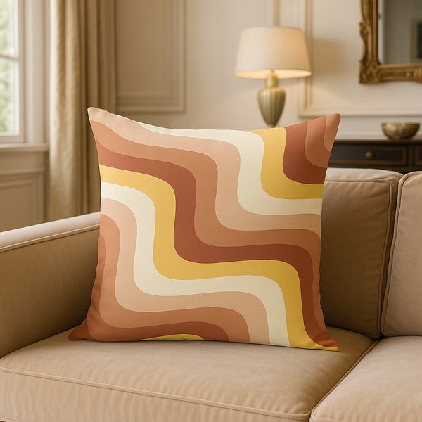 Калъфка за възглавница 43x43 cm Creamy Strawberry Swirl – Mila Home-image-3