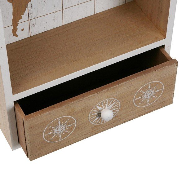 Dřevěný věšáček na klíče se šuplíkem VERSA-image-1