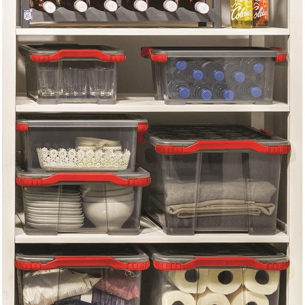 Пластмасова кутия за съхранение с капак Evo Total - Rotho-image-1