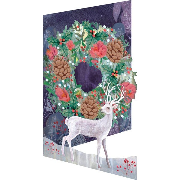 Картички в комплект 5 бр. с коледен мотив Silver Stag  – Roger la Borde