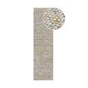 Кремава ръчно изработена пътека със смес от вълна 60x230 cm Minerals – Flair Rugs