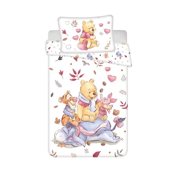 Памучно спално бельо за детско легло 100x135 cm Winnie the Pooh - Jerry Fabrics