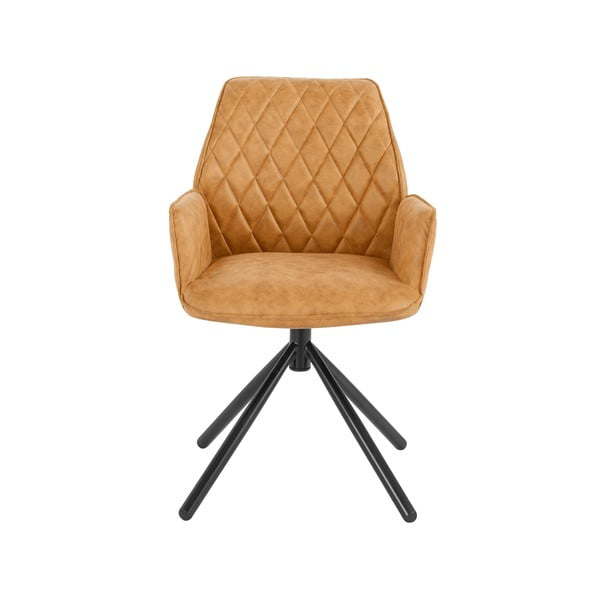 Жълти тапицирани трапезни столове в комплект 2 бр. Preston – Støraa-image-1