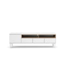 Бяла маса за телевизор 156x48x48 cm Roomers – Tvilum