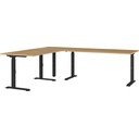 Работна маса с регулируема височина с дъбов плот 200x240 cm Agenda – Germania