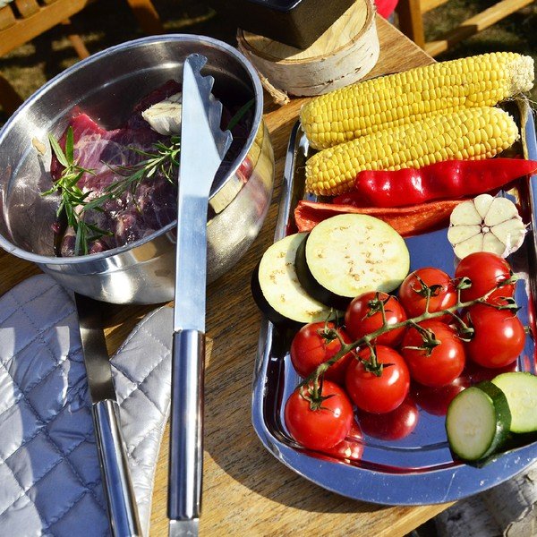 Комплект от 8 инструмента за печене на грил и калъф, дължина 34,5 cm - Orion-image-1