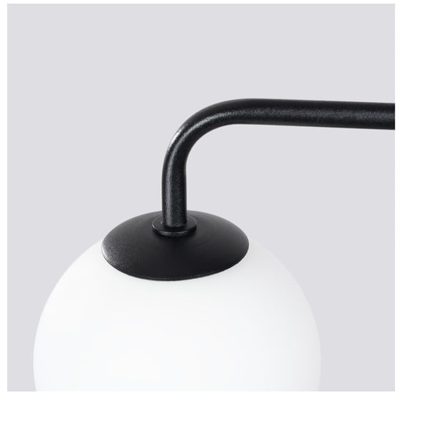 Черно-бяла стенна лампа Beam – Sollux-image-4