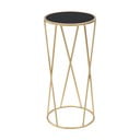 Сгъваема маса в черно и златно, височина 75 cm Glam Simple - Mauro Ferretti
