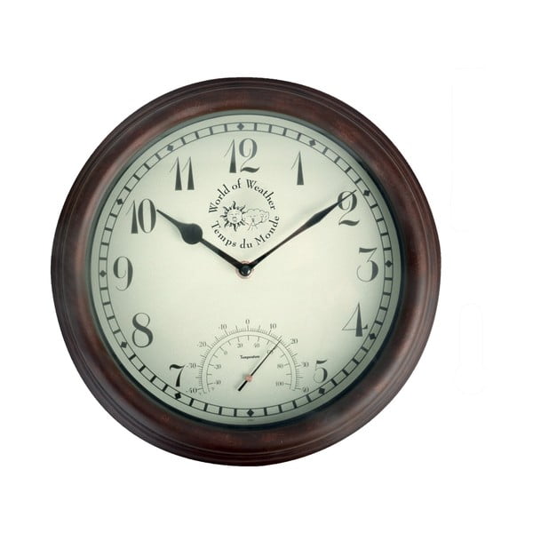 Външен стенен часовник с термометър Време - Esschert Design