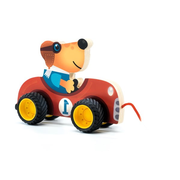 Детска дървена играчка на връвчица Формула - Djeco