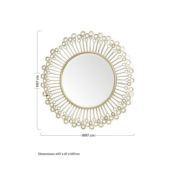 Стенно огледало ø 97 cm - Premier Housewares-image-2