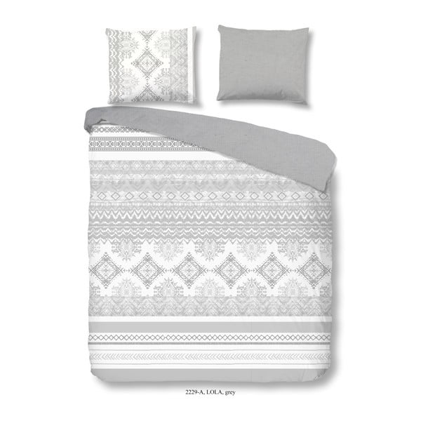 Памучно спално бельо за двойно легло Lola Grey, 200 x 240 cm - Good Morning