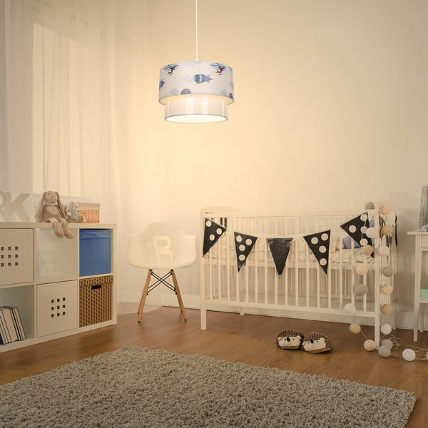 Бяло-синьо детско осветително тяло - Squid Lighting-image-1