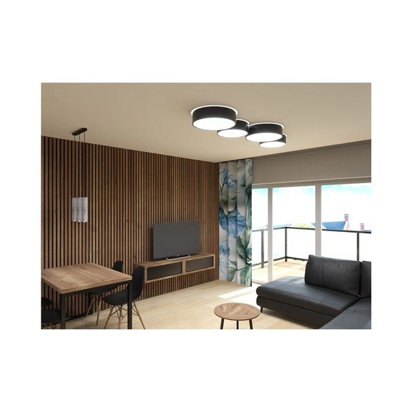 Черно таванно осветително тяло Atis - Sollux-image-1