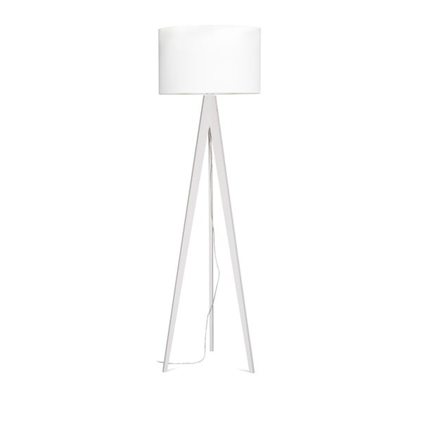 Bílá stojací lampa 4room Artist, bílá bříza lakovaná, 150 cm