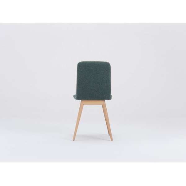 Зелен трапезен стол с основа от дъбово дърво Ena - Gazzda-image-4