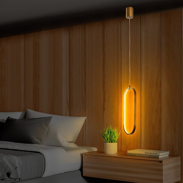 LED висящо осветително тяло  в златист цвят Can – Opviq lights-image-3