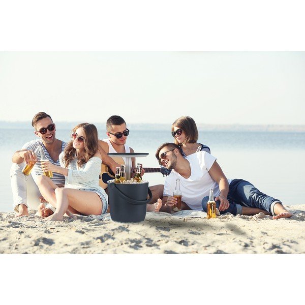 Пластмасова градинска маса с тавичка за лед ø 38 cm Go – Keter-image-1