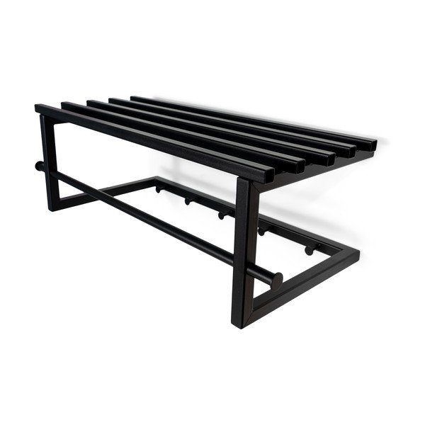 Черна метална стенна закачалка с рафт 76 cm Marco – Spinder Design-image-4